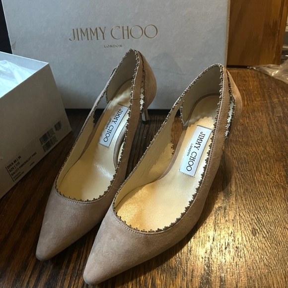 Jimmy Choo Pink Ballet Heels - Picture 1 of 4
